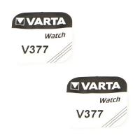 2 Piles montre Varta 1,55 V alcaline 377