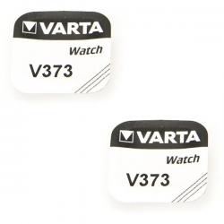 Pack de 2 Piles pour montre 373 1,55 V alcaline Varta