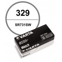 10 Batteries alcaline 1,55 V 329 Varta montre