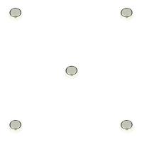 Lot de 5 Piles 1,5 V AG4 alcaline pour montre