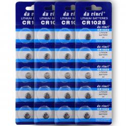 Pack de 20 Piles pour montre  lithium 3 V CR1025