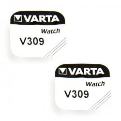 Pack de 2 Batteries Varta 1,55 V 309 alcaline pour montre