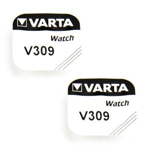 Pack de 2 Batteries Varta 1,55 V 309 alcaline pour montre