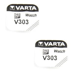 Lot de 2 Piles montre 303 alcaline 1.55 V Varta