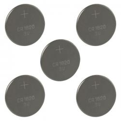 Lot de 5 Piles CR1620 3 V lithium pour montre