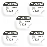 5 Batteries Varta 321 1.55 V alcaline montre