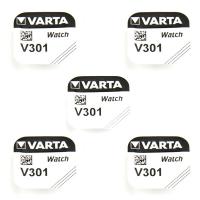 Pack de 5 Piles Varta 1.55 V 301 alcaline pour montre