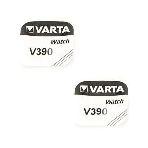 Pack de 2 Piles de montre 390 Varta 1,55 V alcaline