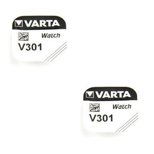 Lot de 2 Piles pour montre 301 Varta alcaline 1.55 V