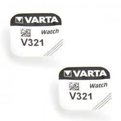 2 Batteries 321 1.55 V Varta alcaline de montre