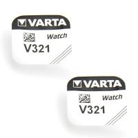 2 Batteries 321 1.55 V Varta alcaline de montre