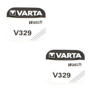 2 Batteries Varta 329 1,55 V alcaline pour montre