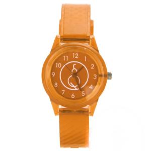 Montre enfant plastique orange pas chère