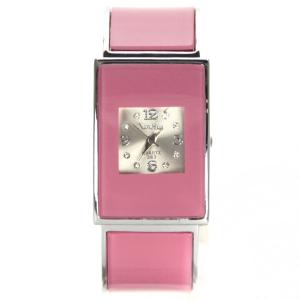 Montre carrée femme bijou rose qualité