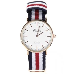 Montre tissu militaire Geneva tendance pas chère