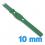 Bracelet de force 10 mm Vert Cuir Synthétique pour montre