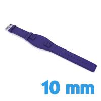 Bracelet de force pour montre Violet lisse 10 mm