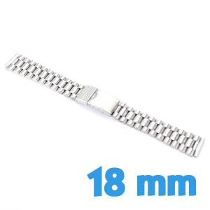 Bracelet de montre pas cher acier 18mm