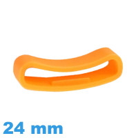 Passant pour Montre Suunto Smartwatch Silicone Orange 24 mm