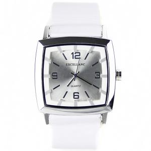 Montre blanche en cuir unisexe