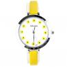 Montre fleur jaune pour femme