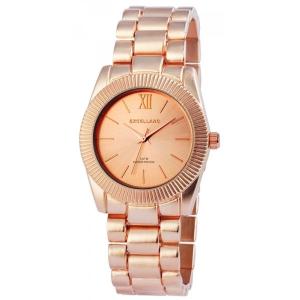 Montre couleur or rose femme Excellanc