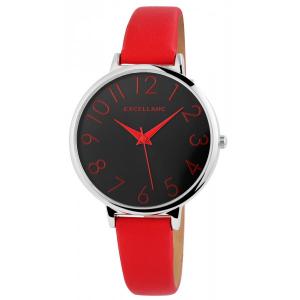 Montre femme bracelet cuir rouge