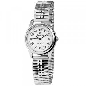 Montre femme bracelet acier extensible