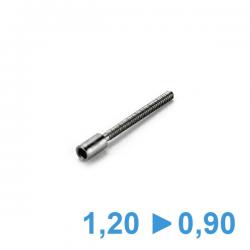 Convertisseur réducteur rallonge de tige de remontoir 1,20 mm > 0,90 mm
