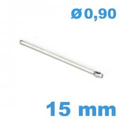 Goupille fendue bracelet métal montre diamètre 0.9 mm Longueur : 15 mm 