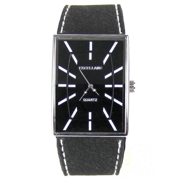 Montre pas chère de marque Geneva bracelet silicone noir