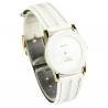 Montre femme bracelet cuir blanc