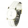 Montre femme bracelet cuir blanc