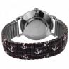 Montre Bracelet Elastique Ancre Marin Noir