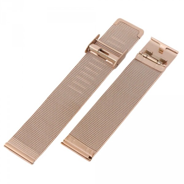 Bracelet Montre Maille Milanaise 20mm Or Satiné – Acier Inoxydable – NEUF Sans Boîte