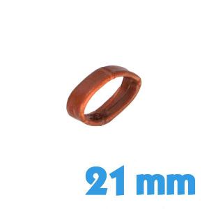 Loop Cuir Synthétique Cuir PU Simili cuir Faux cuir Brun 21 mm de bracelet 