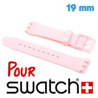 Bracelet de montre Swatch Rose Silicone 1.9 cm lisse