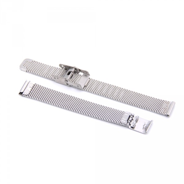 Bracelet Montre Maille Milanaise 20mm – Acier Inoxydable Argenté (fabrication Française)