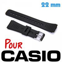 Bracelet Montre Casio G Shock 22 mm plastique noir