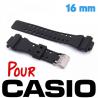 Bracelet Casio G Shock boucle double noir 16 mm
