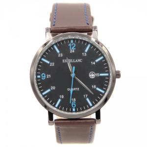 Montre Excellanc Homme Dateur Brun