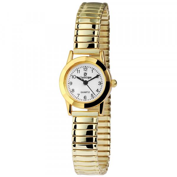 Montre Bracelet Femme Clasixx élastique Argent Et Noir - Neuf Avec étiquettes