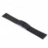 Bracelet de Montre Acier Noir 24 mm + Cache Pompe