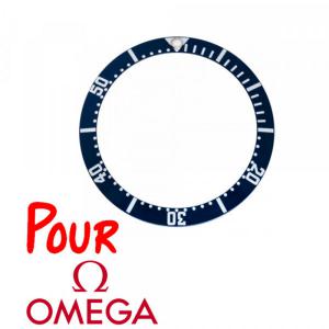 Insert Lunette Montre OMEGA Seamaster Bleu Marine