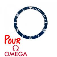 Insert Lunette Montre OMEGA Seamaster Homme Bleu