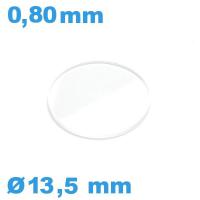 Verre Saphir Montre 13.5*0.80 mm