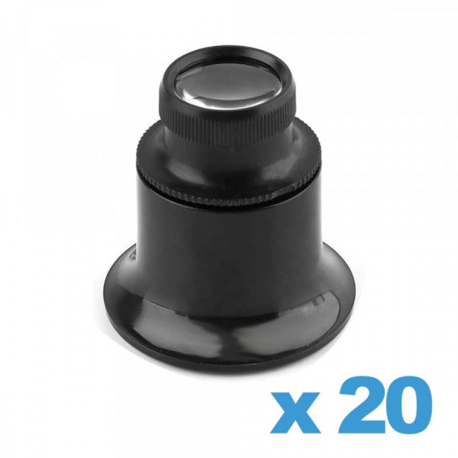 Loupe Horloger Bergeon 1458-A-15 - Double Lentille X15 - Anti-buée - Taille M