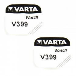 Lot 2 Piles de Montre 399 Varta 1,55 V