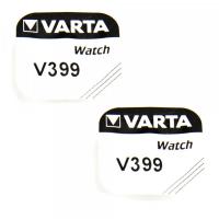 Lot 2 Piles de Montre 399 Varta 1,55 V