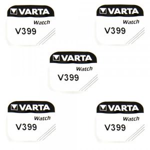 Lot 5 Piles de Montre Varta 399 1,55 V